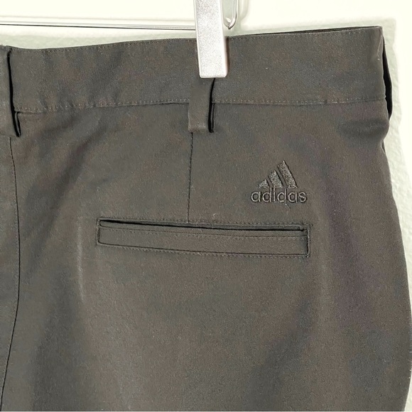 Adidas ClimaLite Men black Flat Front Chino Casual Golf pants size 35x32 - Picture 8 of 11